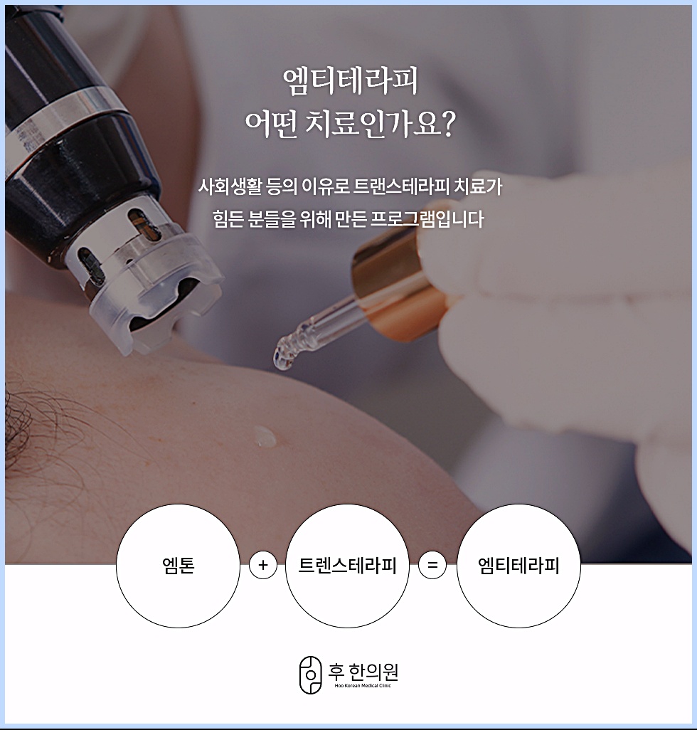 엠티테라피(엠톤과 트랜스테라피)는 트랜스테라피 치료가 힘든 분들을 위한 프로그램