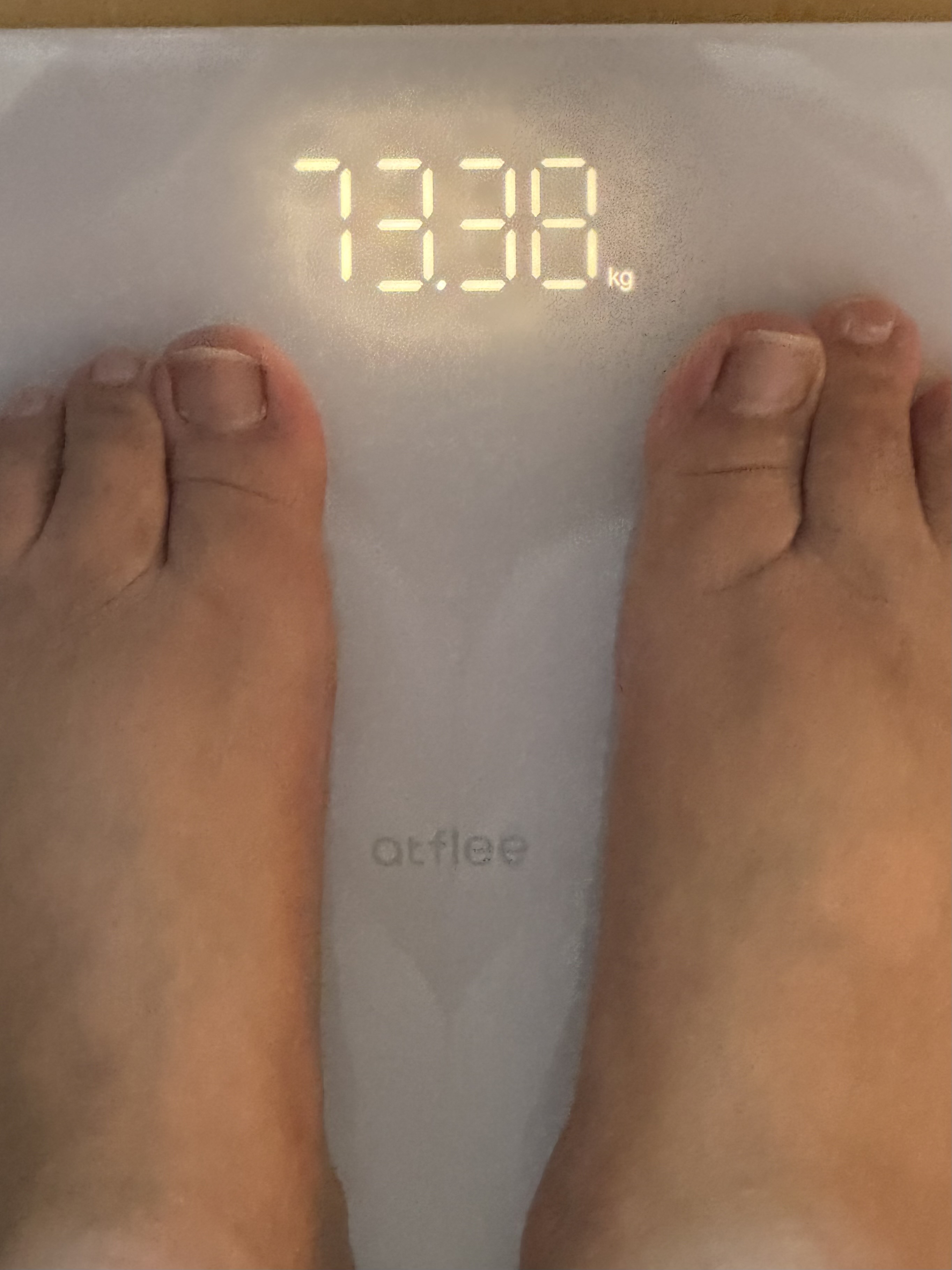 다이어트 중 체중 기록을 위한 체중 측정